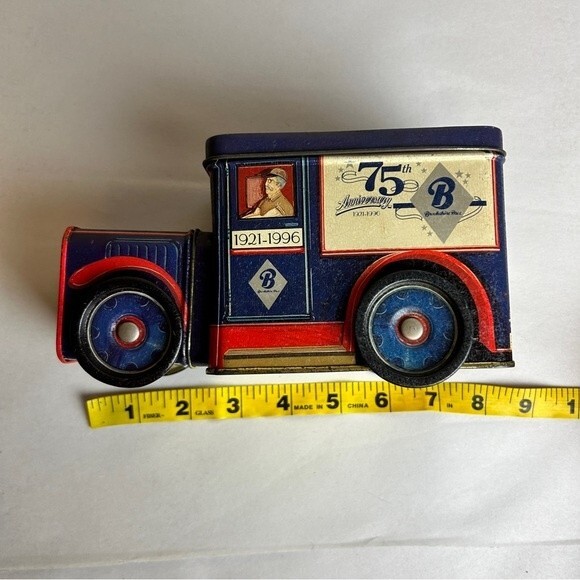 Brook Shine Bros vintage 75 years anniversary Truck shaped Tin 1996 - Picture 3 of 10